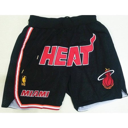 NBA Miami Heat Pantalones de Bolsillo para Hombre Negro Swingman